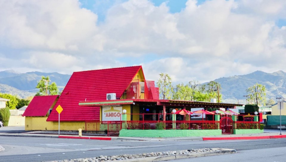El Amigo Restaurant storefront on Route 66.